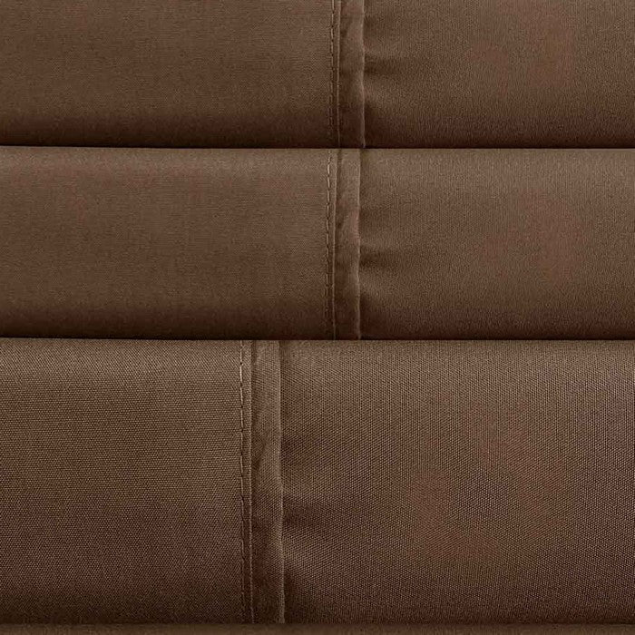 Lanester 3 Piece Polyester Twin Size Sheet Set The Urban Port, Brown