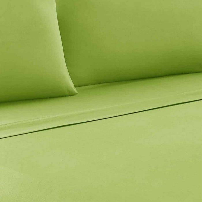 Bezons 4 Piece Queen Size Microfiber Sheet Set The Urban Port, Green