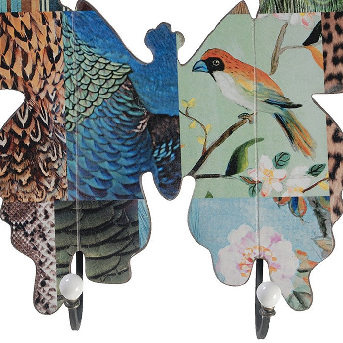 Butterfly Exotic Animal Print Wall Decor, Set of 2, Multicolor