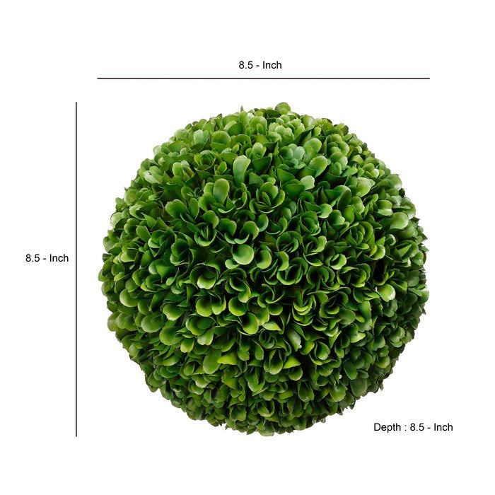 Faux Boxwood Plastic Topiary Ball forDecoration, Green