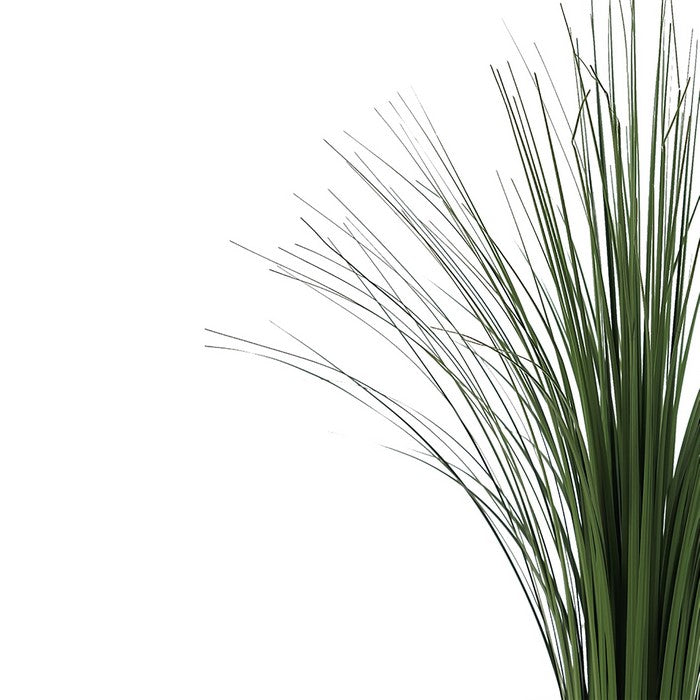Decorative Polyester Real Like Grass with Ornamental Pot, Green