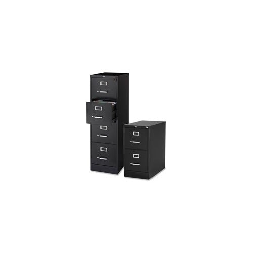 Lorell 2-Drawer Vertical File, 15 by 22 by 28, Black LLR42291