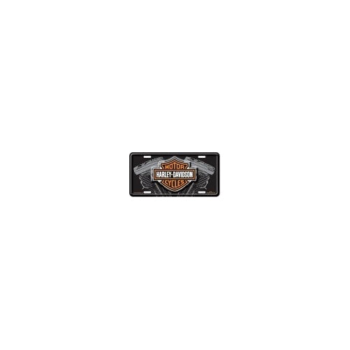 Harley Davidson V Twin Engine License Plate