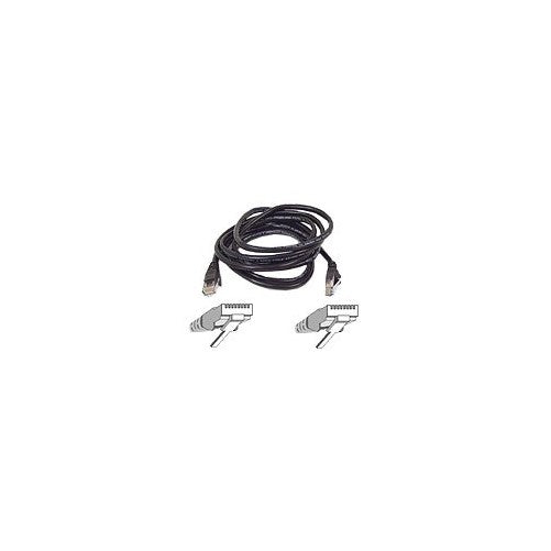 Belkin RJ45 Category-5e Snagless Ethernet Patch Cable (Black, 3 Feet)