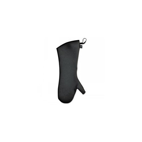 San Jamar UCMX17BK Textured Neoprene Oven Mitt with WebGuard, 17" Length, Black