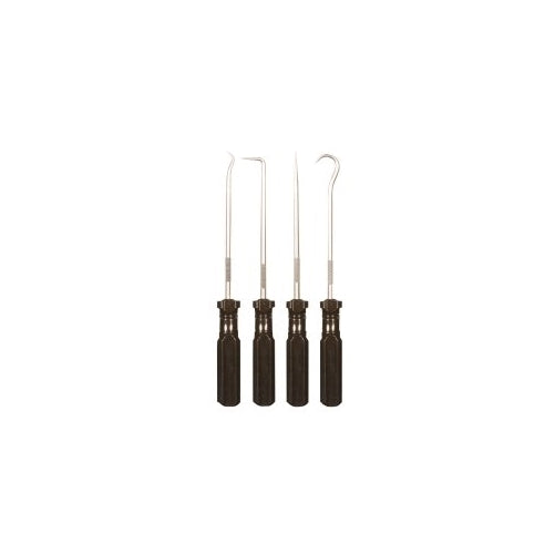 Ullman PSP-4 4-Piece High Carbon Polished Steel Hook and Pick Set with Screwdriver Handle