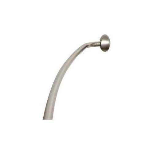 ZPC Zenith Products Corporation Zenna Home 35603BN06, Curved Shower Curtain Rod, 56 to 72-Inch, Brushed Nickel