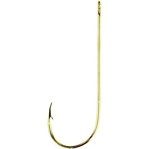 Eagle Claw Tackle Aberdeen Light Wire Non-offset Gold Size 8 10 per pk 202A-8