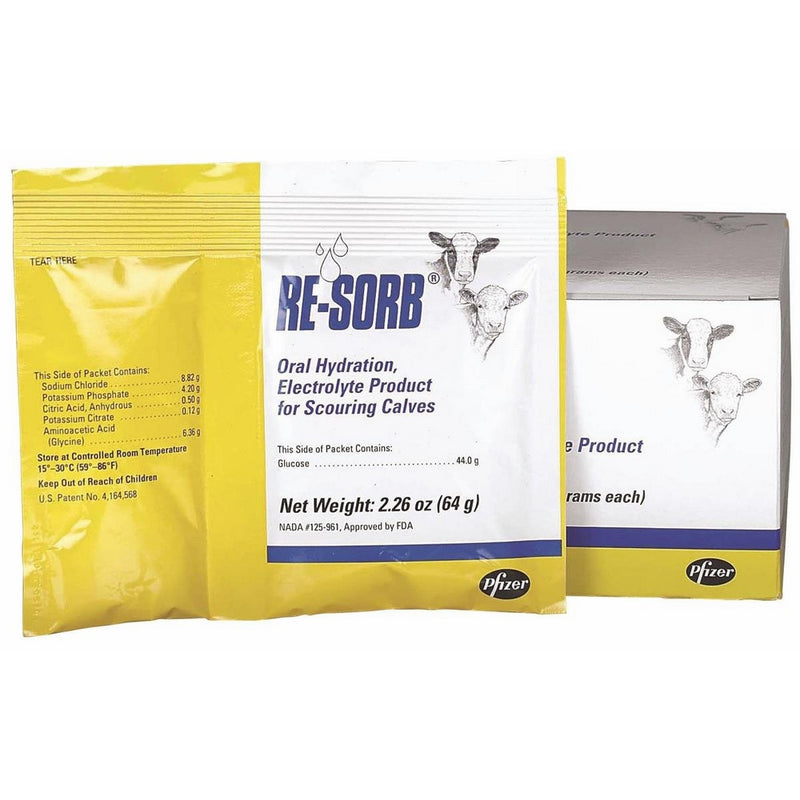 PFIZER ANIMAL HEALTH 8142 Resorb Electrolyte Packet, 64g