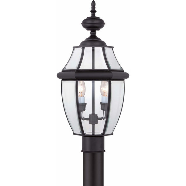 Quoizel NY9042K Newbury 2-Light Outdoor Lantern, Mystic Black