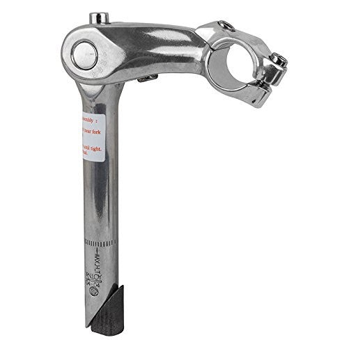 Sunlite Adjustable Quill Stem, 22.2 x 90 x 180mm, Silver