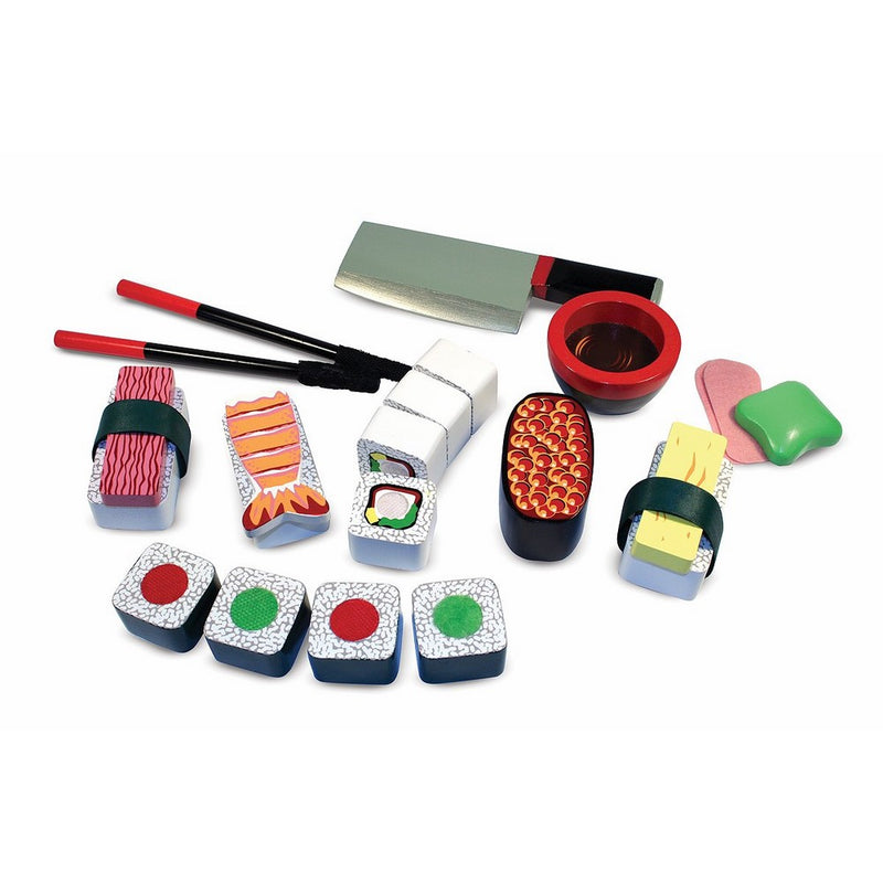 Melissa & Doug Sushi Slicing Wooden Play Food Set