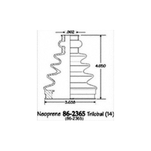 Empi 86-2365D CV Boot Kit
