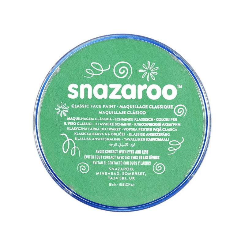 Snazaroo 1118444 Classic Face Paint, 18ml, Bright Green