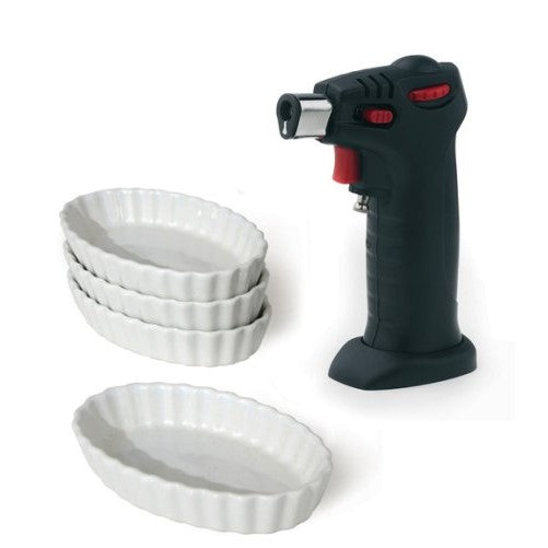 Orka Kitchen Torch with 4 Ramekins