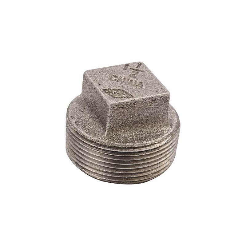 Plug Black Malleable 1/8