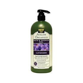 Avalon Organics Bath & Shower Gel, Nourishing Lavender, 32 Fluid Ounce