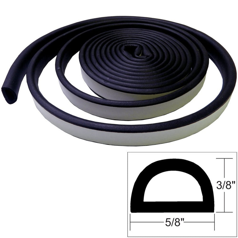 Taco Metals Neoprene Weather Seal Tape, 5/8-Inch, Black