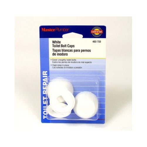 Master Plumber 403733 MP White Toilet Bolt Cap