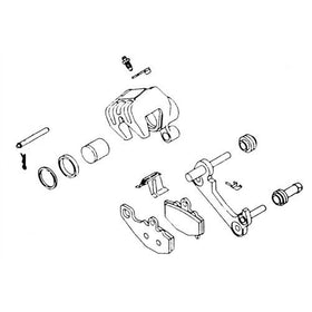 85-04 HONDA CMX250C: K&L Brake Caliper Rebuild Kit
