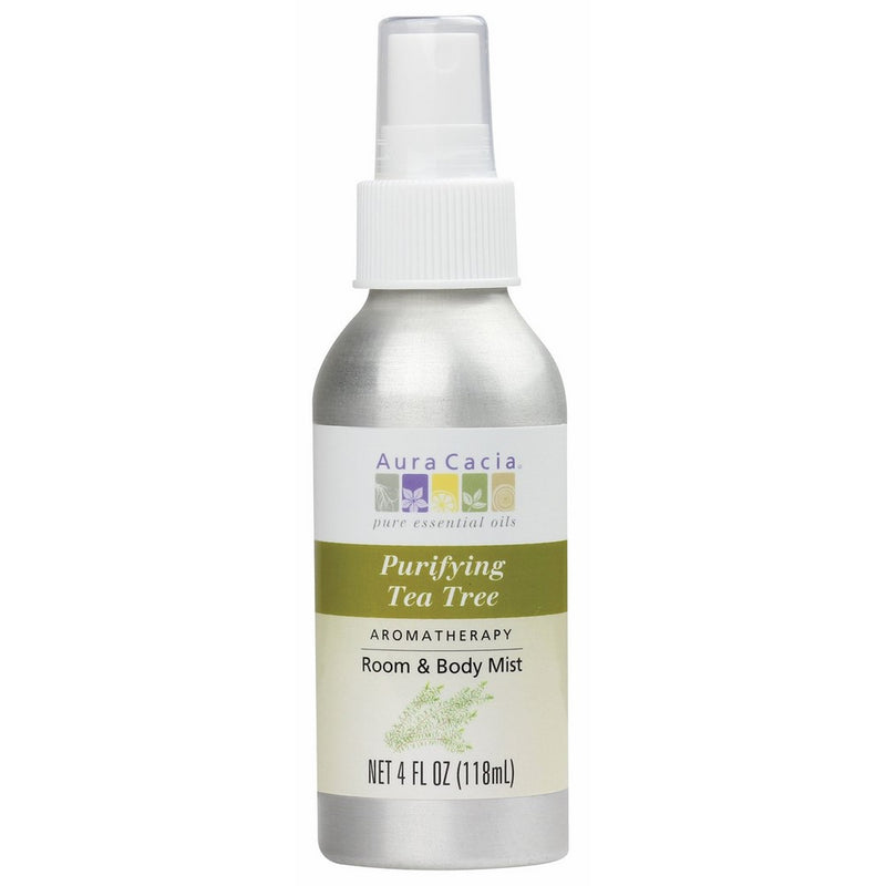 Aura Cacia Room and Body Mist, Purifying Tea Tree, 4 Fluid Ounce