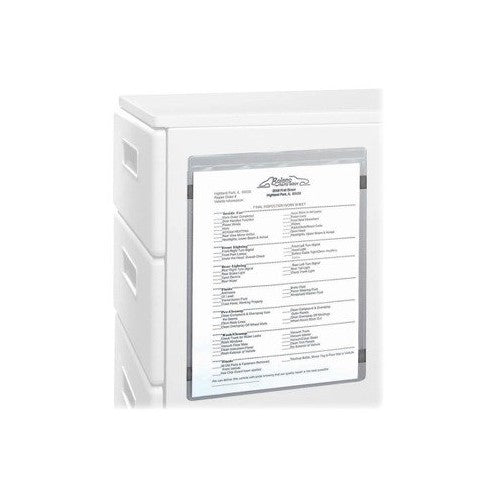 Magnetic back Ticket holder, Vinyl, 9 quot;x12 quot, Clear