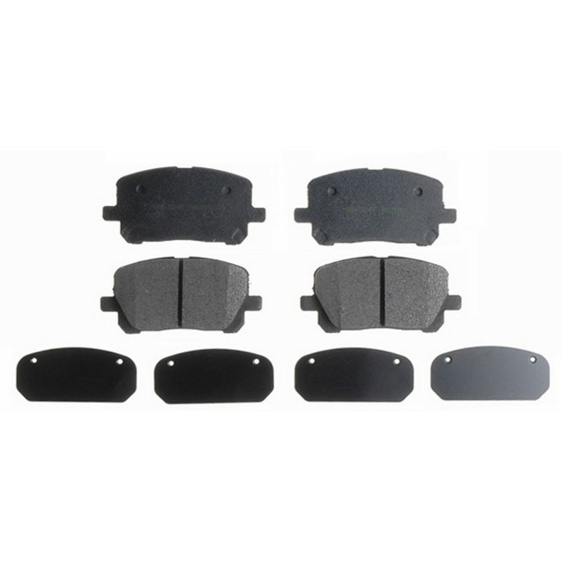 ACDelco 14D923CH Advantage Ceramic Front Disc Brake Pad Set with Hardware