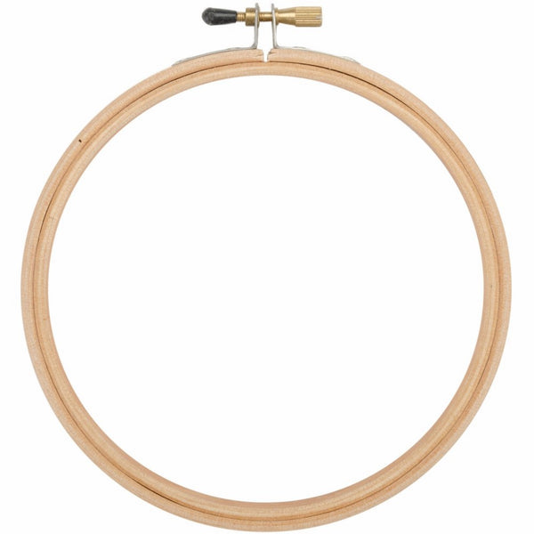 Edmunds Wood Embroidery Hoop with Round Edges, 6-Inch