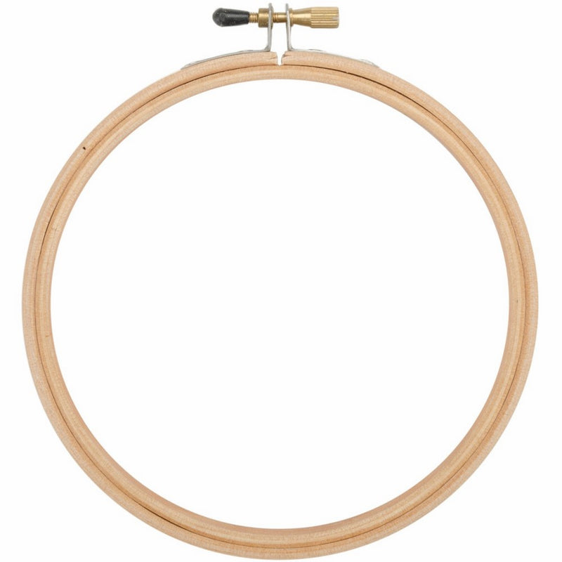 Edmunds Wood Embroidery Hoop with Round Edges, 6-Inch