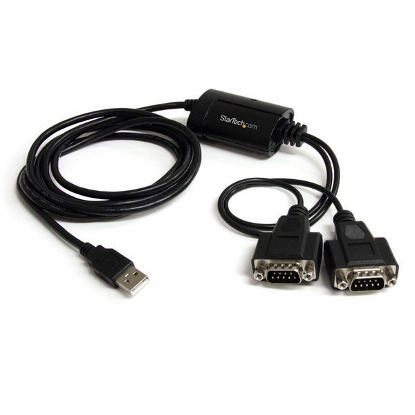 StarTech.com USB to Serial Adapter – 2 Port – COM Port Retention – FTDI – USB to RS232 Adapter Cable – USB to Serial Converter