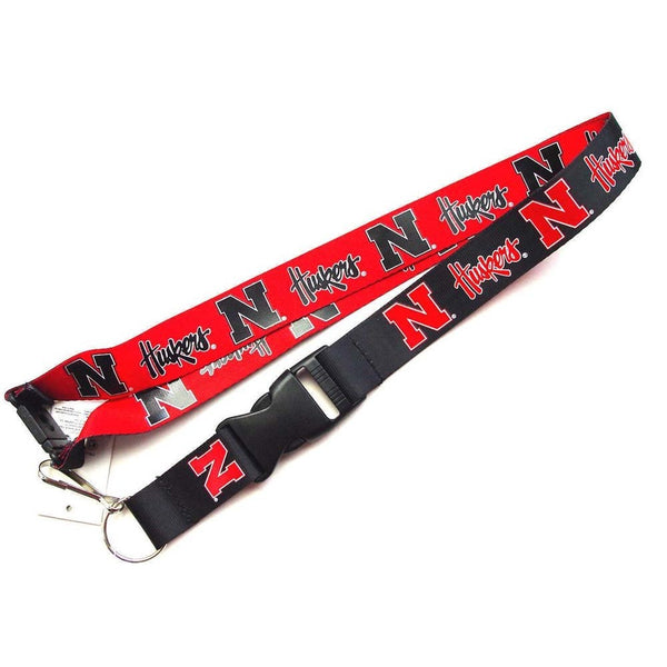 aminco NCAA Nebraska Cornhuskers Reversible Lanyard