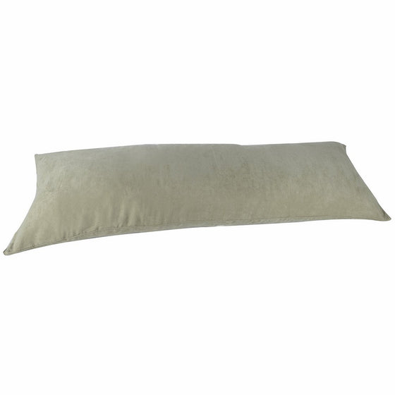 Sage Microsuede Body Pillow Cover With Double Sided Zippers 20"x54"