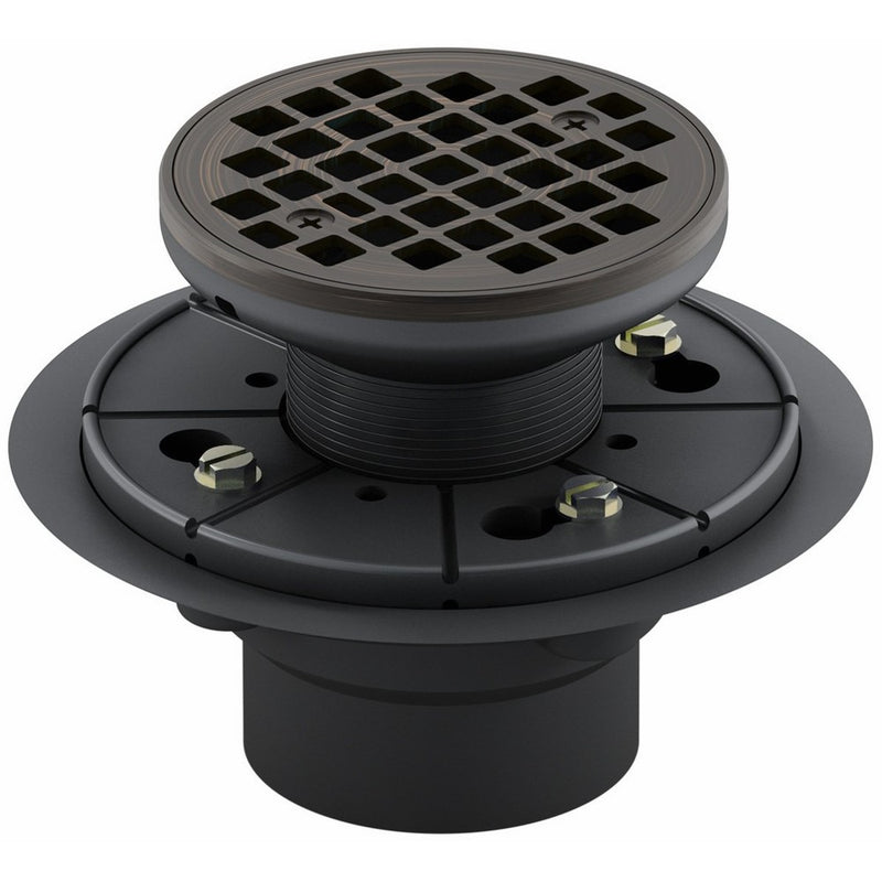 Kohler K-9135-2BZ Tile-In Round Shower Drain, Oil Rubbed Bronze