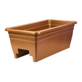 Akro Mils SPX24DB0E24 Clay Rail Planter