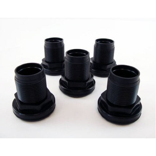 3/4 Inch Bulkhead Fittings, Double Slip JointBuilders Pack of 5 Bulkheads