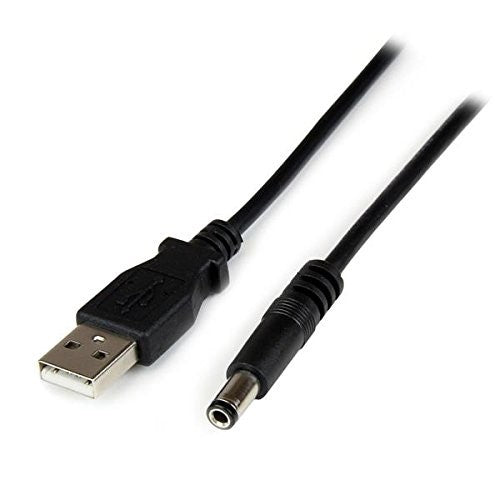 StarTech.com 1m USB to Type N Barrel 5V DC Power Cable - USB A to 5.5mm DC (USB2TYPEN1M)