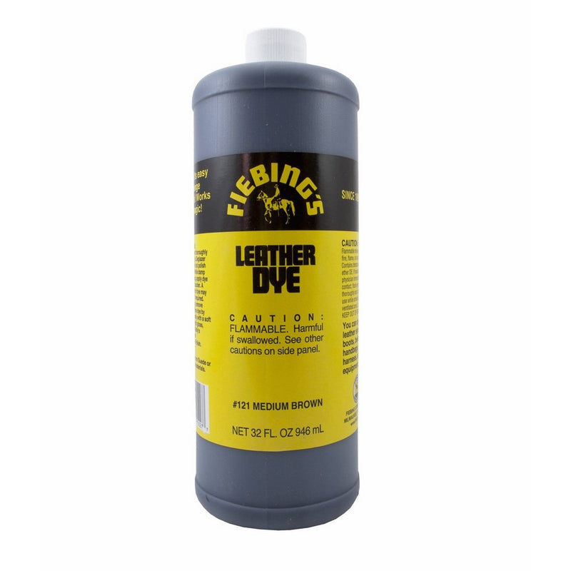 Fiebing's Leather Dye - 32 Ounces, Medium Brown