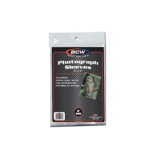 BCW 1-5X7SLV Bcw 5X7 Photo Sleeves