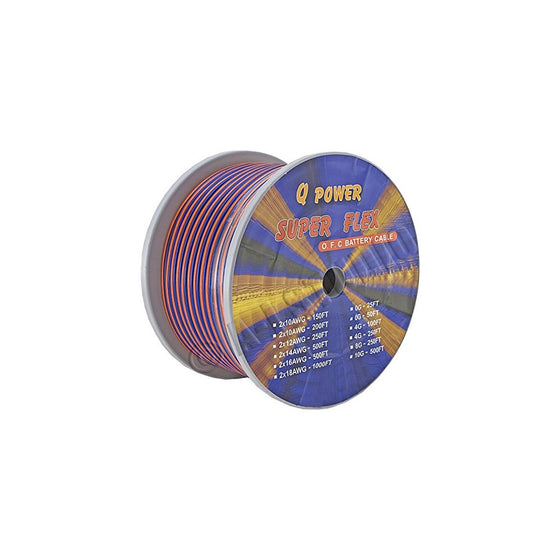 NEW Q-POWER 12G250 12-Gauge Ga 250' Spool High Performance Car/Home Speaker Wire