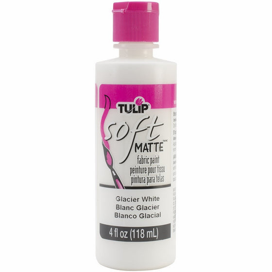 Tulip 20403 Soft Fabric Paint 4oz Matte Glacier White