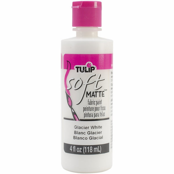 Tulip 20403 Soft Fabric Paint 4oz Matte Glacier White