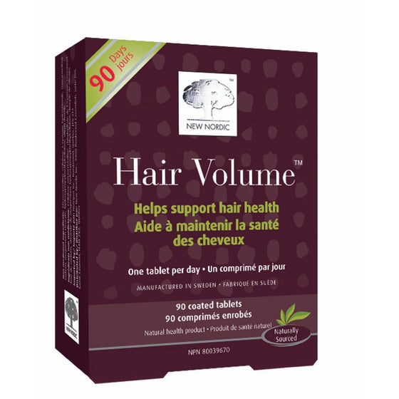 New Nordic Hair Volume Tablets, 90 Count