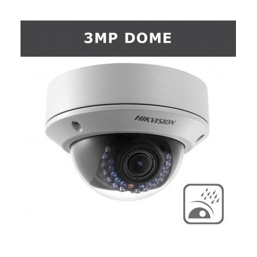 HIKVISION 3.0Mp HD Outdoor Waterproof Vandalproof 2.812mm Verifocal Dome IR Network IP Camera Alarm/Audio DS-2CD2732F-IS