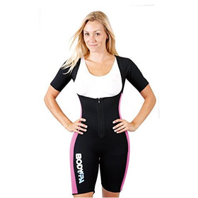 Body Spa Light Body Sauna Suit Neoprene Full Body Shaper GYM Sport Aerobic (Pink, Medium) 13832