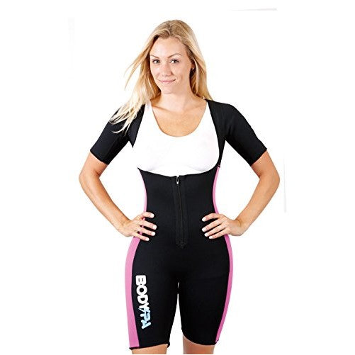 Body Spa Light Body Sauna Suit Neoprene Full Body Shaper GYM Sport Aerobic (Pink, Medium) 13832