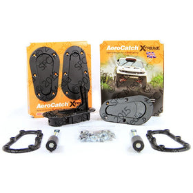 AeroCatch Xtreme Plus Flush Hood Latch and Pin Kit - Black - Part # 120-4000