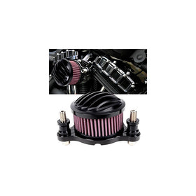 Black Air Cleaner Intake Filter System Kit For Harley Sportster XL883 XL1200 1988-2015 Black