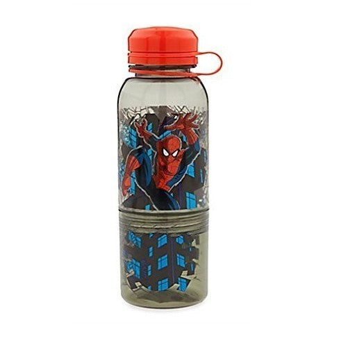 Disney Store Boys Spider-Man "Double-fisted" Snack Bottle