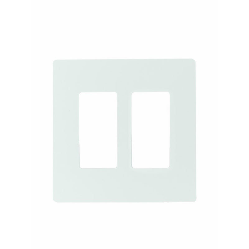 Legrand - PASS & SEYMOUR RWP262WCC6 Radiant, White, 2 Gang, Screwless Plastic Wall Plate