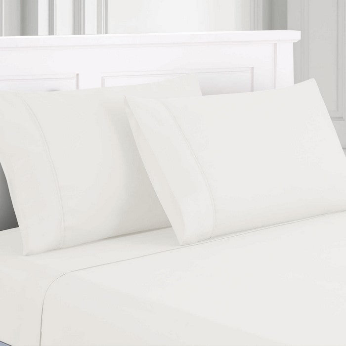 Lanester 4 Piece Deep Pocket California King Size Sheet Set The Urban Port, White